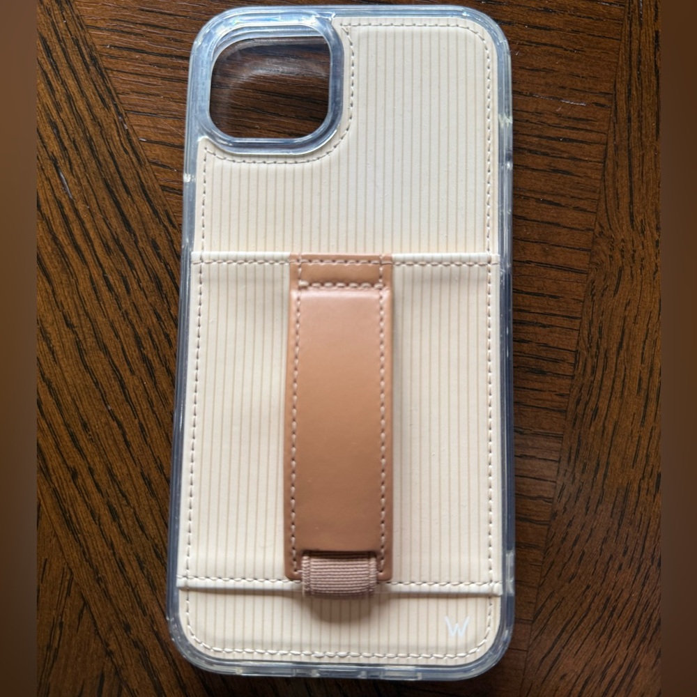 Elegant Cream and Tan Phone Case for Stylish Protection